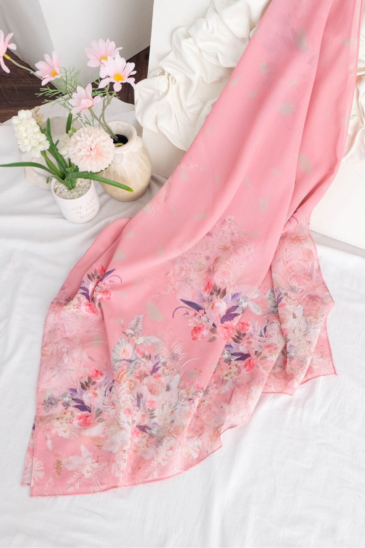 Pashmina Emily Cerutti - POM9.9 Pastel Pink