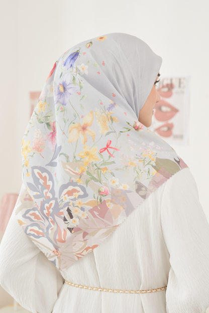 Daffodil - Scarf Loire Voal - Grey - DF14.5