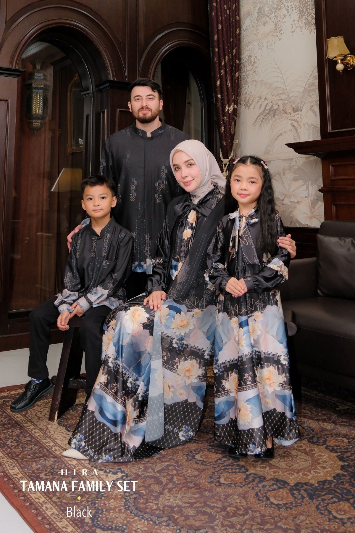 TAMANA Family Set — Black | HIRA Raya 2027