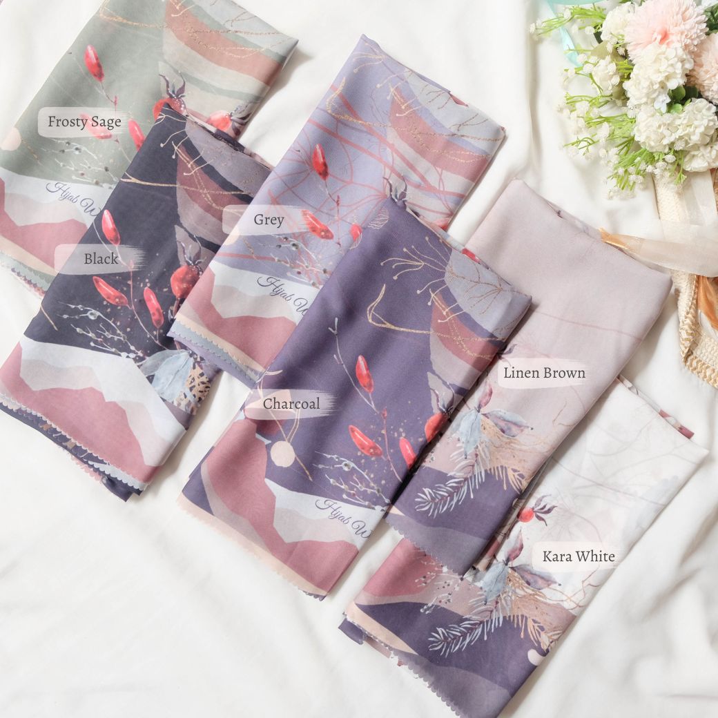 [ BUY 3 GET 1 FREE HIJAB ] Coconut Scarf Jumbo - JS93.2 Charcoal