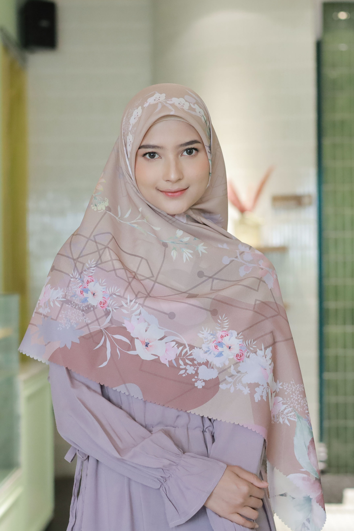 Fresia Scarf JUMBO - FJ52.7 Tan