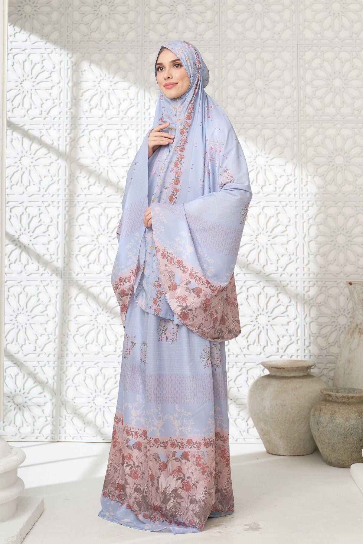 Mukena Willow | Travel Prayer Set - WL03.4 Grey