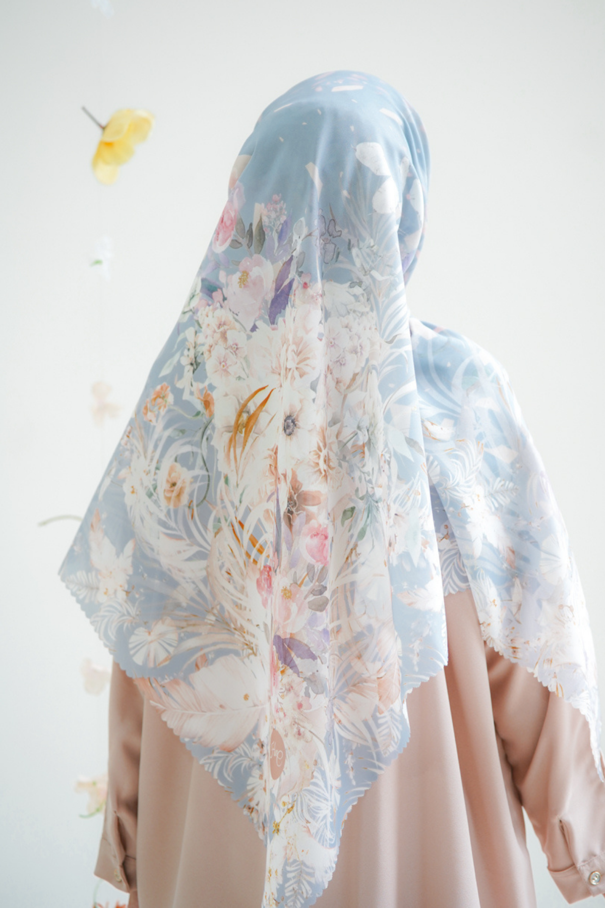 [ BUY 3 GET 1 FREE HIJAB ] Emily JUMBO - Scarf Square Premium Polycotton XL | Grey - EB28.4