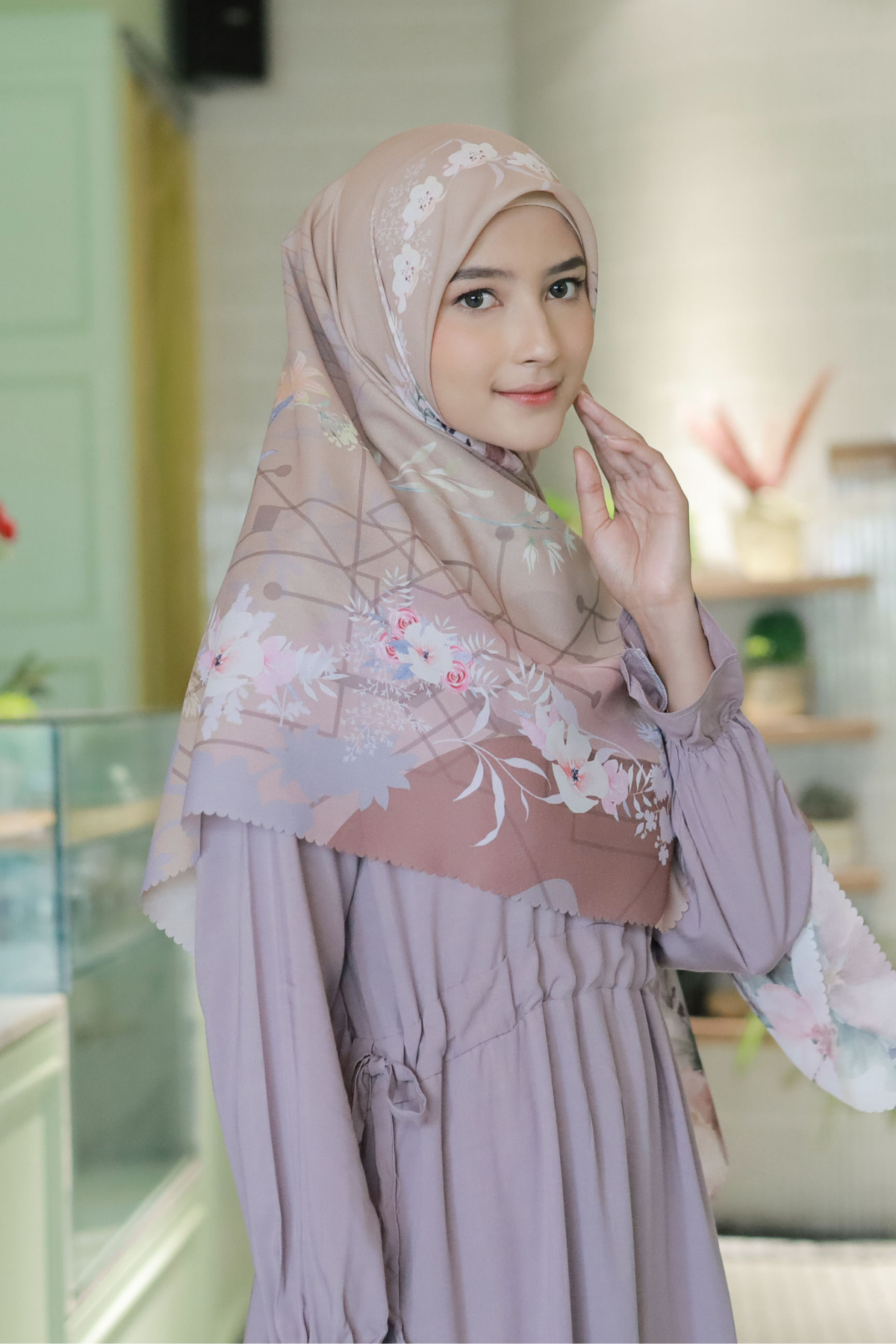 Fresia Scarf JUMBO - FJ52.7 Tan