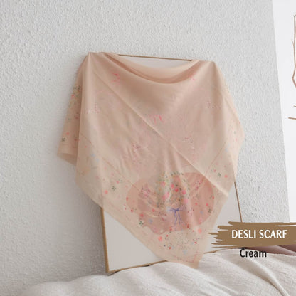 Desly Scarf - DP32.9 DV32.9 DJ32.9 Cream