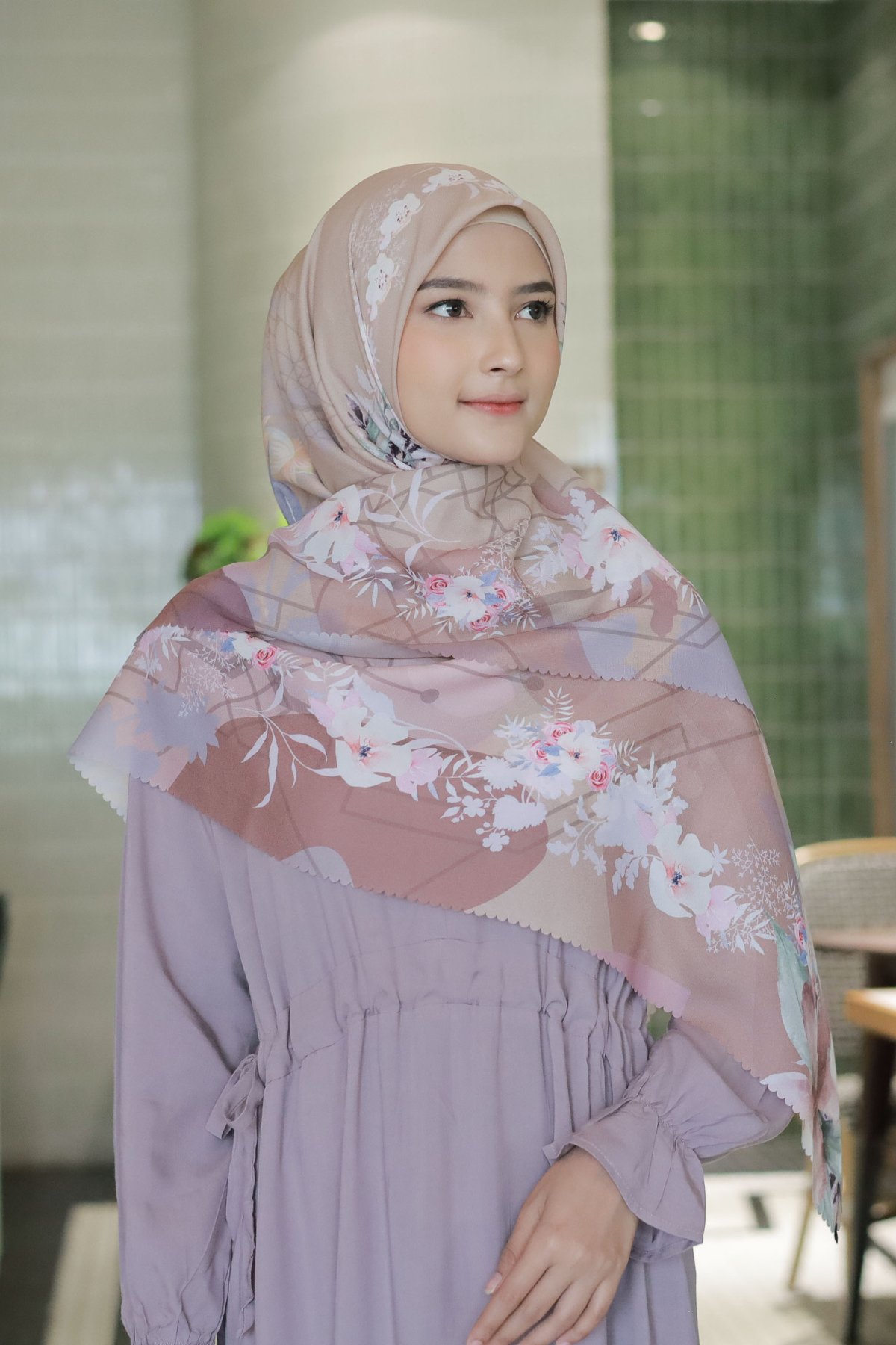 Fresia Scarf JUMBO - FJ52.7 Tan