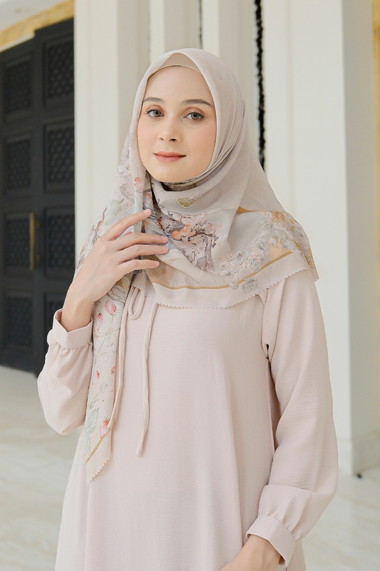 Camellia - Scarf Square British Voal | Nice Caramel - CL15.16