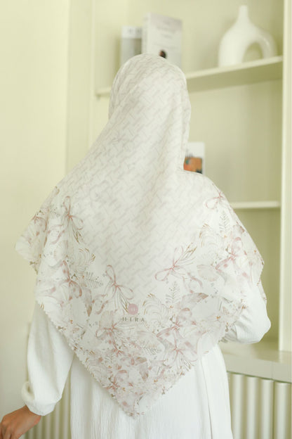 [ BUY 3 GET 1 FREE HIJAB ] Emily JUMBO - Scarf Square Premium Polycotton XL | MONO PEARL - EB28.37