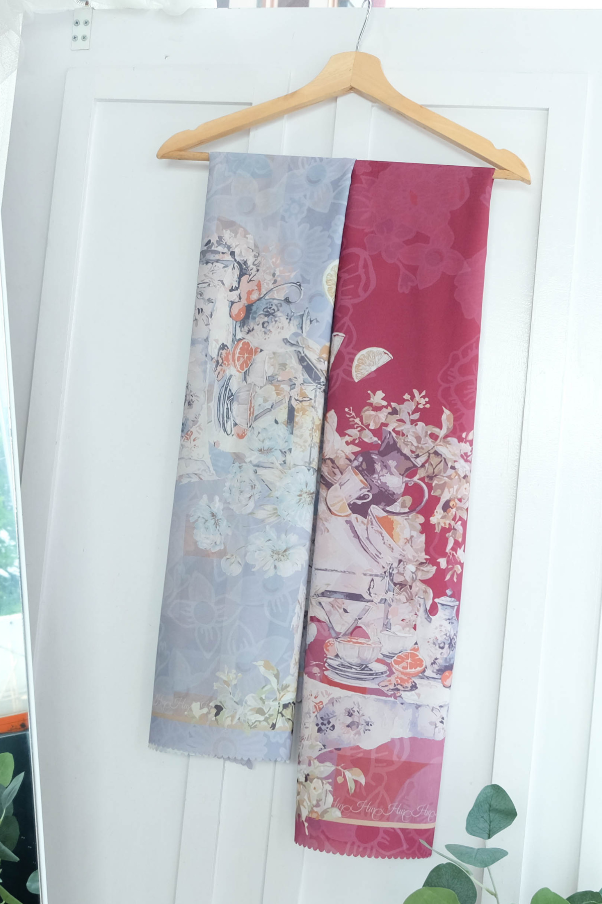 Camellia - Scarf Square Premium Polycotton XL | Mindfull Maroon - CJ15.14