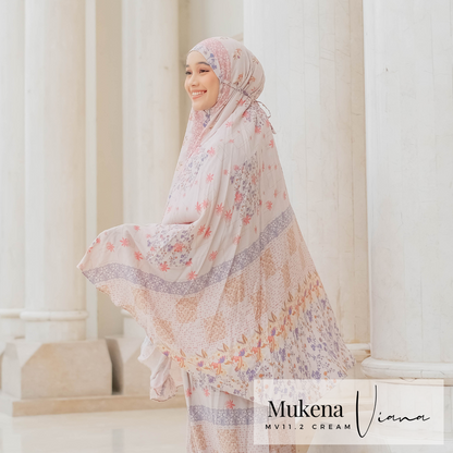 Mukena Viana Prayer Set - MV11.2 Cream