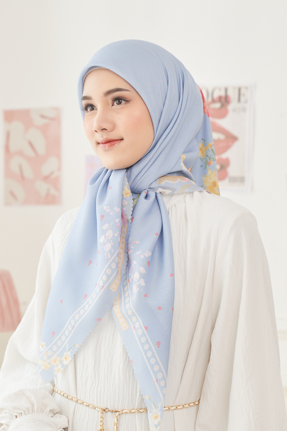 Daffodil - Scarf Loire Voal - Light Blue - DF14.7