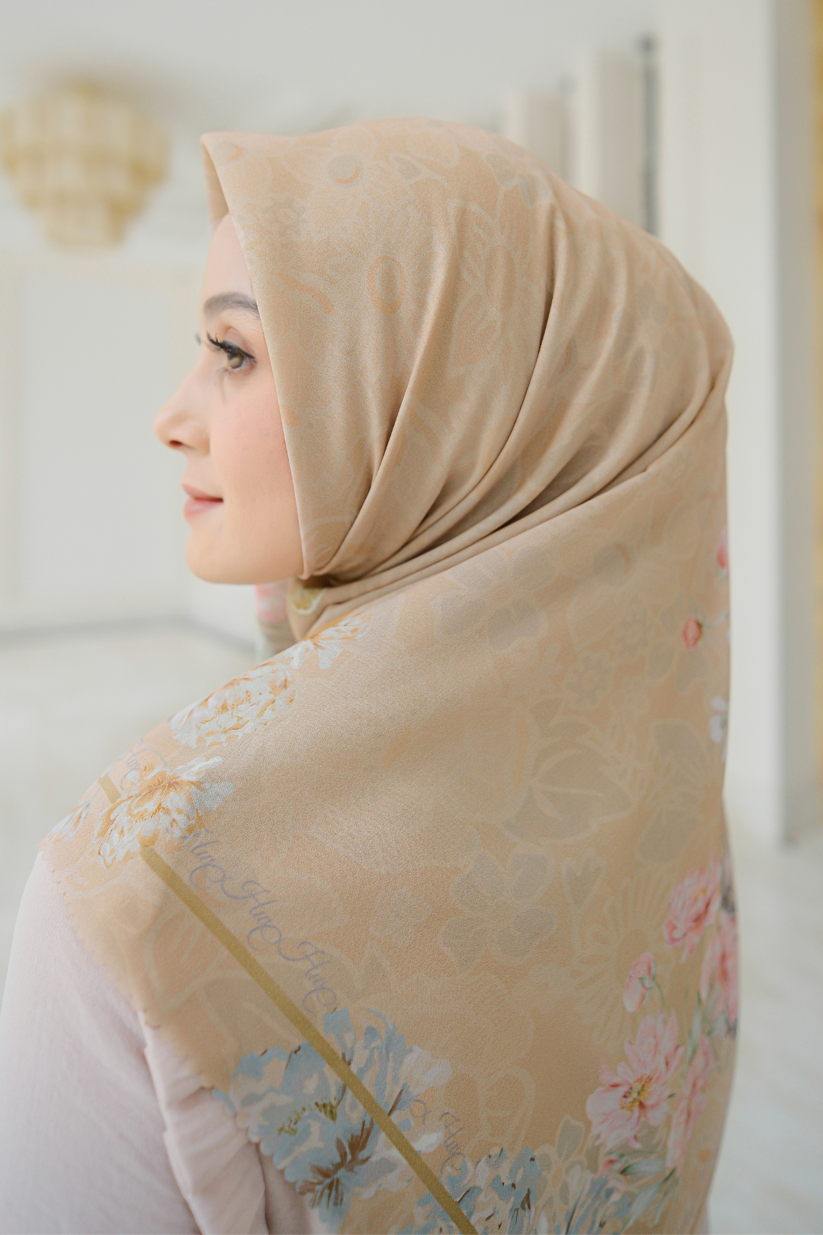 Camellia - Scarf Square British Voal | Mood Booster Bronze - CL15.15