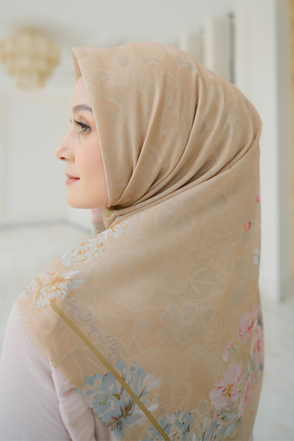 Camellia - Scarf Square British Voal | Mood Booster Bronze - CL15.15