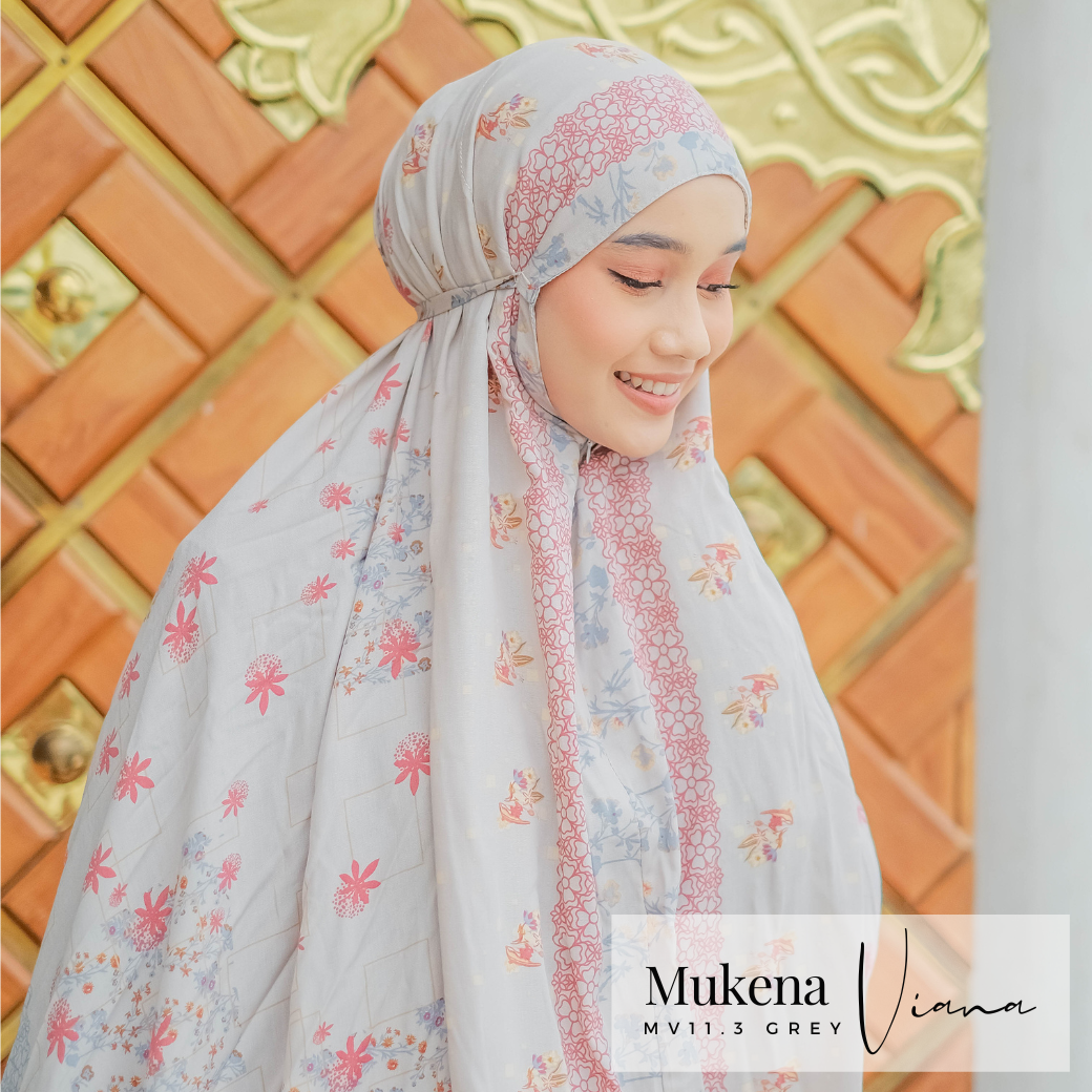 Mukena Viana Prayer Set - MV11.3 Grey