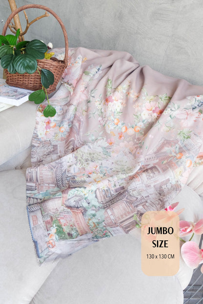 [ BUY 3 GET 1 FREE HIJAB ] Tangerine Scarf Jumbo - TJ16.11 Coffee