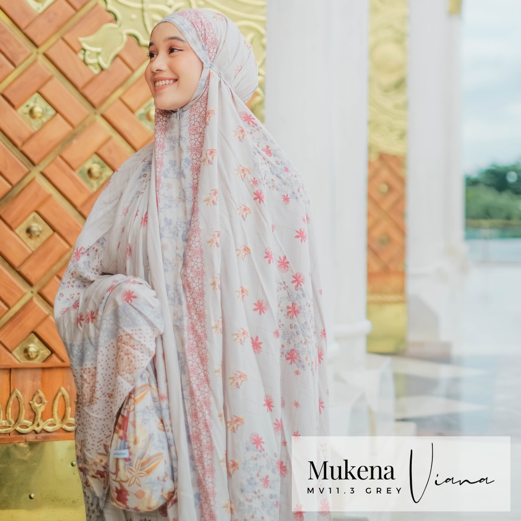 Mukena Viana Prayer Set - MV11.3 Grey