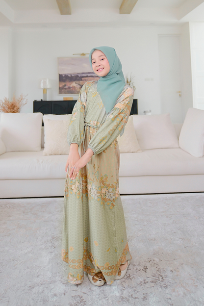 [CLEARANCE SALE] Chatara Dress Anak - CC22.4 Sage