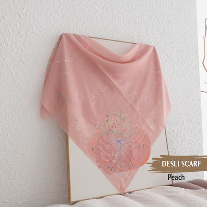 Desly Scarf - DP32.6 DV32.6 DJ32.6 Peach