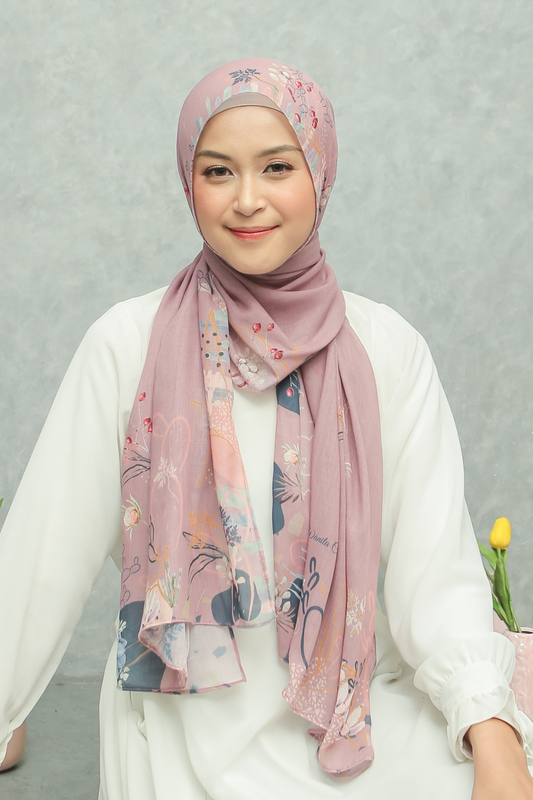 Sahara - Pashmina Premium Voal - Mocca Rose - PM11.60