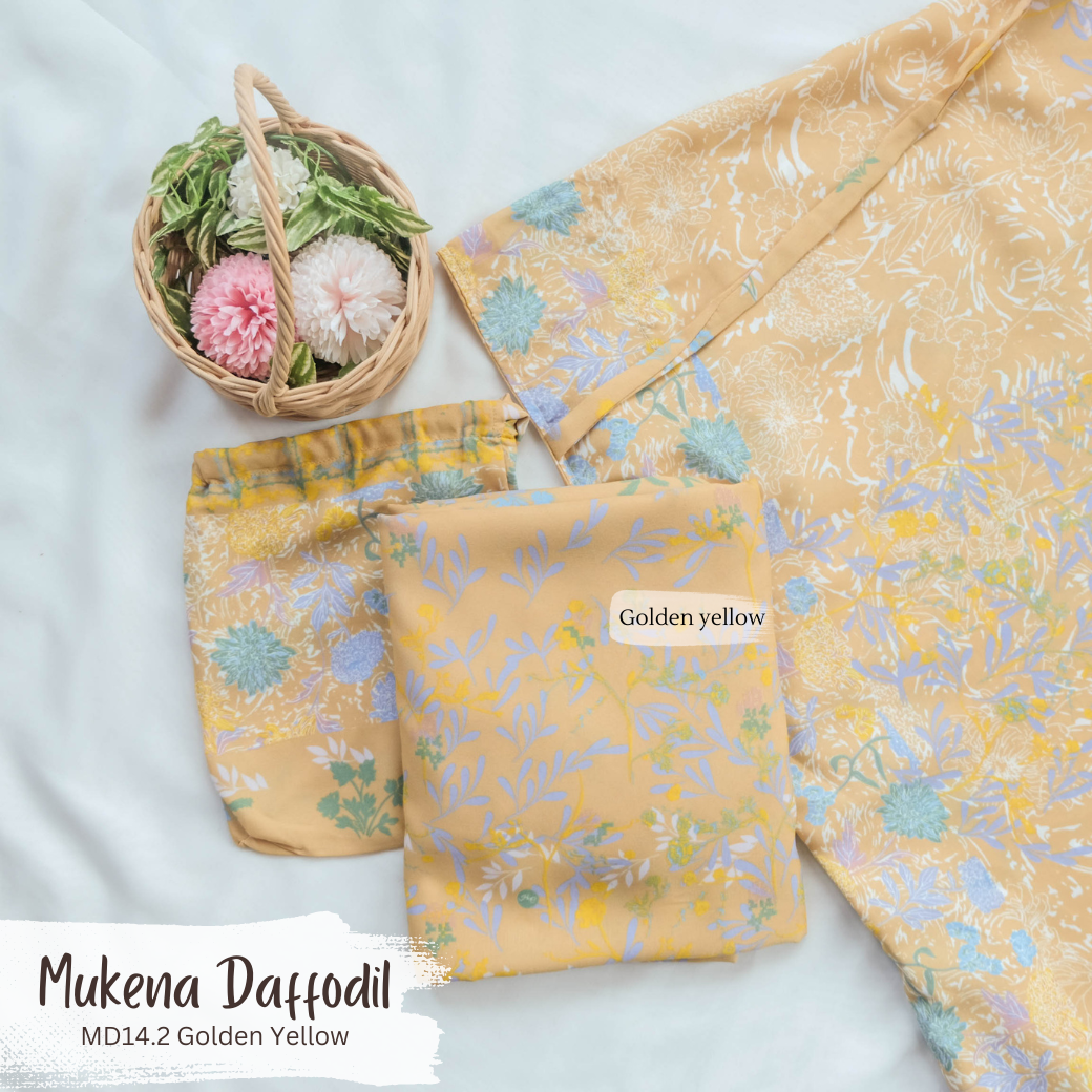 Mukena Daffodil - MD14.2 Golden Yellow