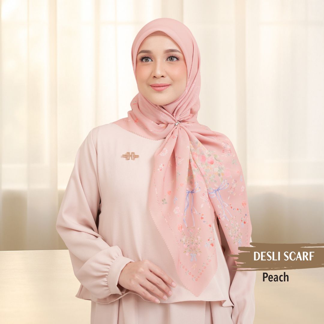 Desly Scarf - DP32.6 DV32.6 DJ32.6 Peach