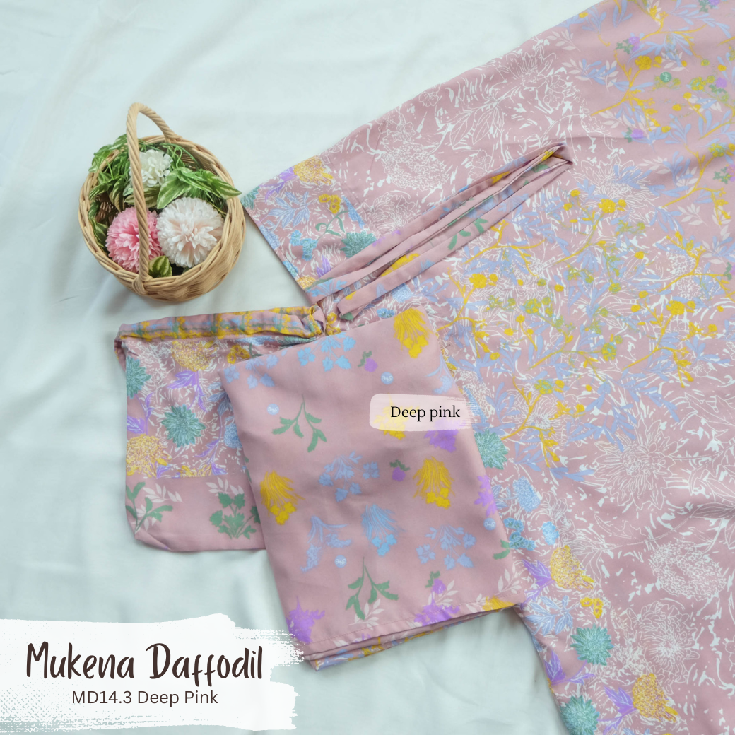 Mukena Daffodil - MD14.3 Deep Pink