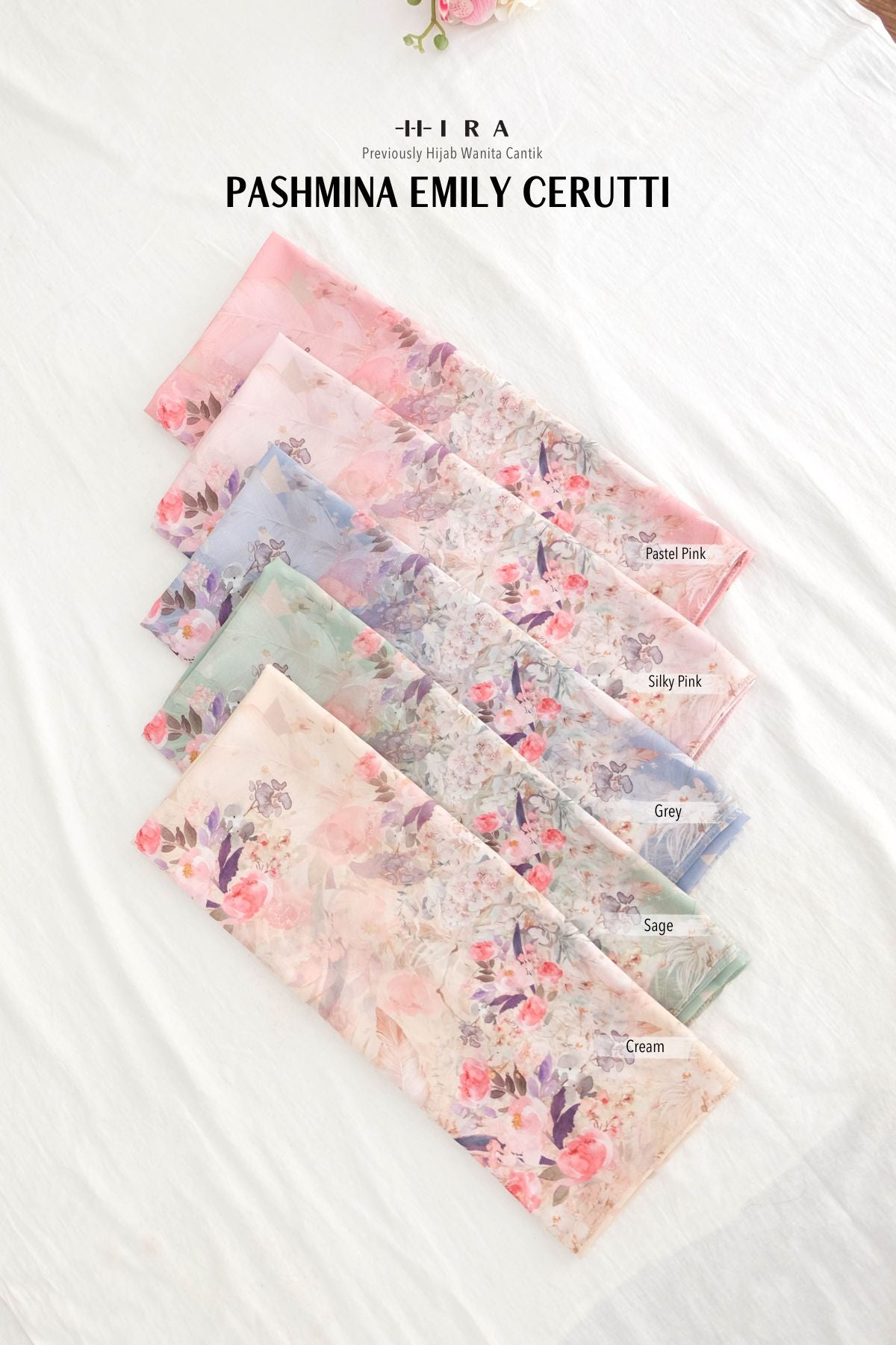 Pashmina Emily Cerutti - POM9.9 Pastel Pink