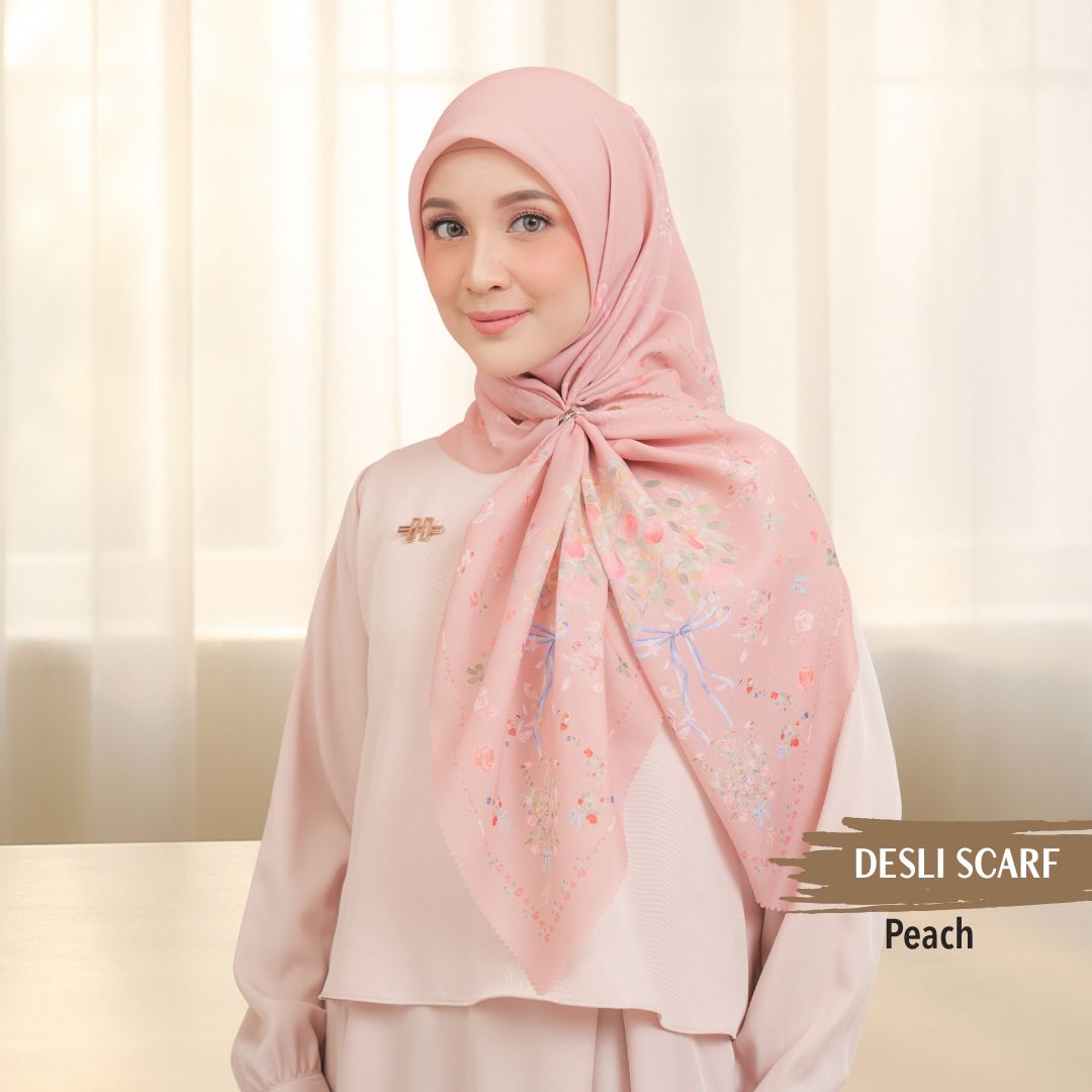 Desly Scarf - DP32.6 DV32.6 DJ32.6 Peach