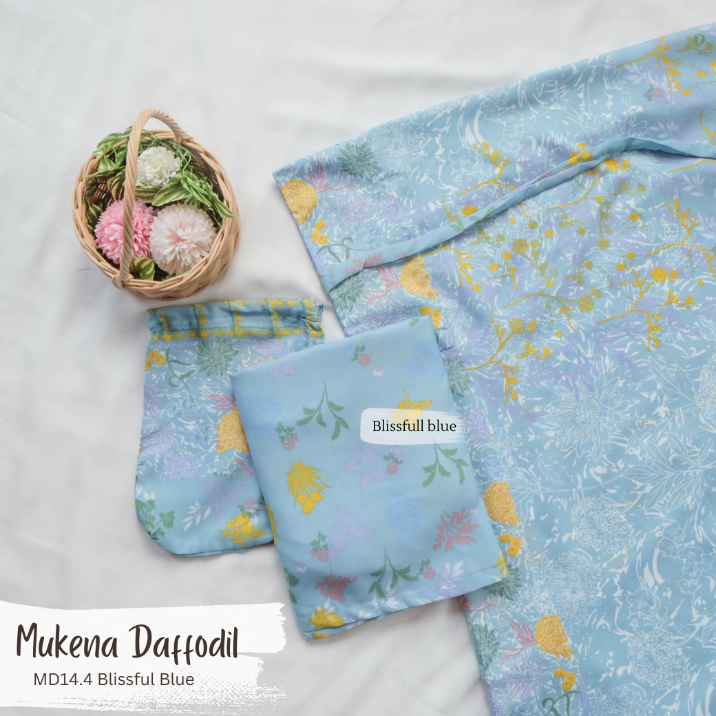 Mukena Daffodil - MD14.4 Blissful Blue