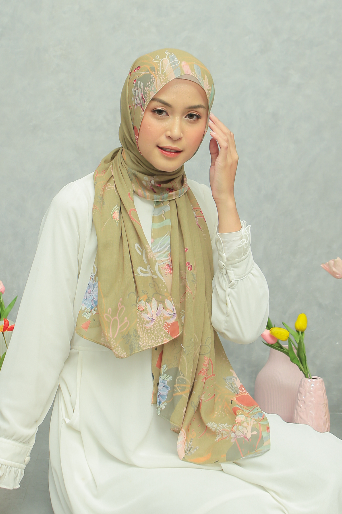 Sahara - Pashmina Premium Voal - Sand - PM11.59