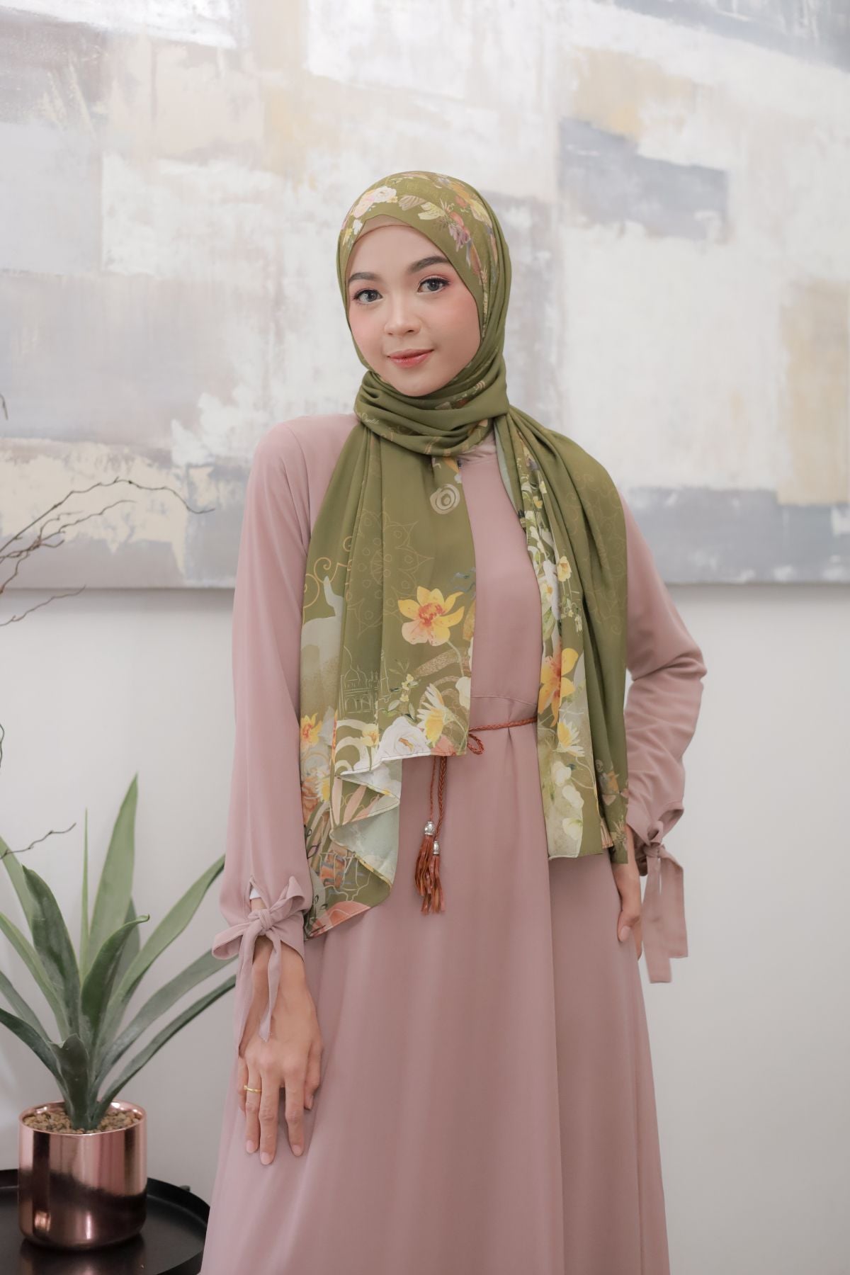 Sofia - Pashmina Premium Ceruti - Olive - PM11.68