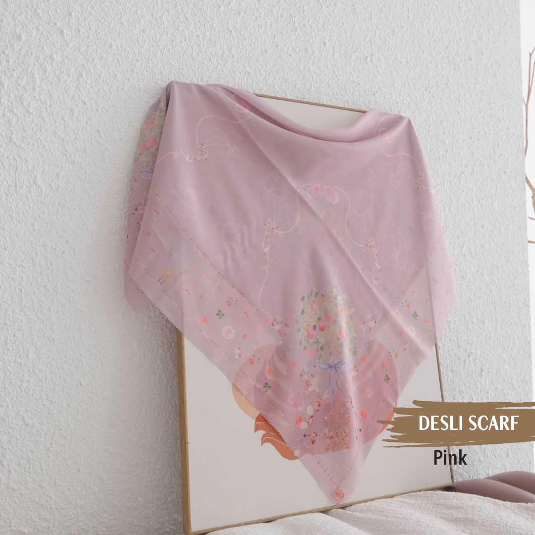 Desly Scarf - DP32.5 DV32.5 DJ32.5 Pink
