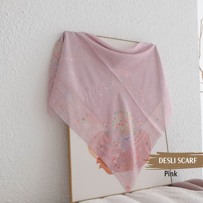 Desly Scarf - DP32.5 DV32.5 DJ32.5 Pink