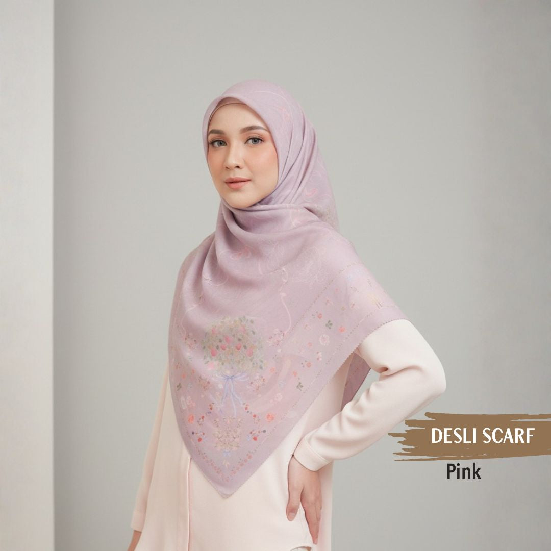 Desly Scarf - DP32.5 DV32.5 DJ32.5 Pink