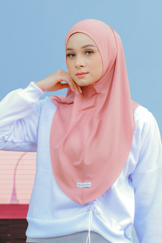 Instan Jennie Sporty Hijab - HLS1.22 Dressy Rose