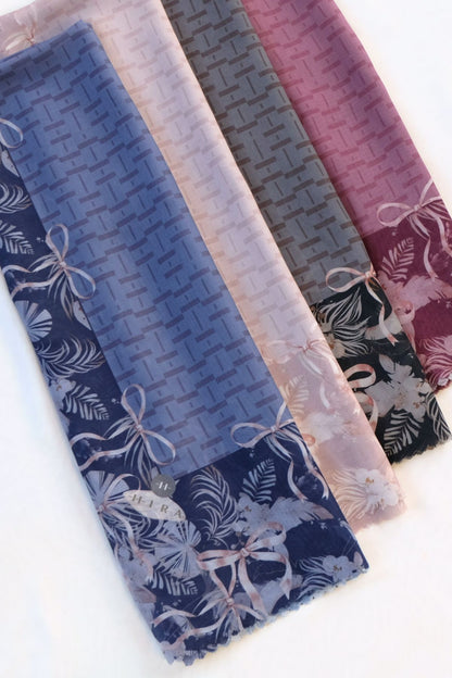 [ BUY 3 GET 1 FREE HIJAB ] Emily - Scarf Square Premium Polycotton | MONO MAROON - EM28.35