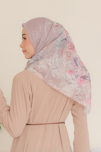 [ BUY 3 GET 1 FREE HIJAB ] Emily - Scarf Square Premium Polycotton | Latte - EM28.5
