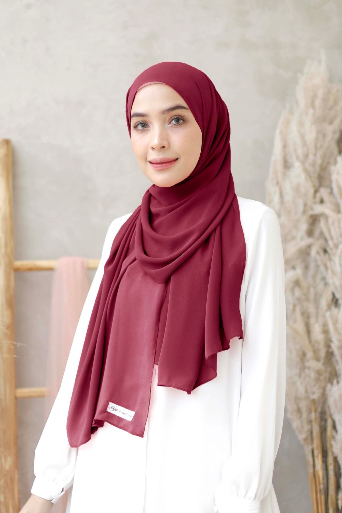 Pashmina Cyra - PBT9.22 Maroon