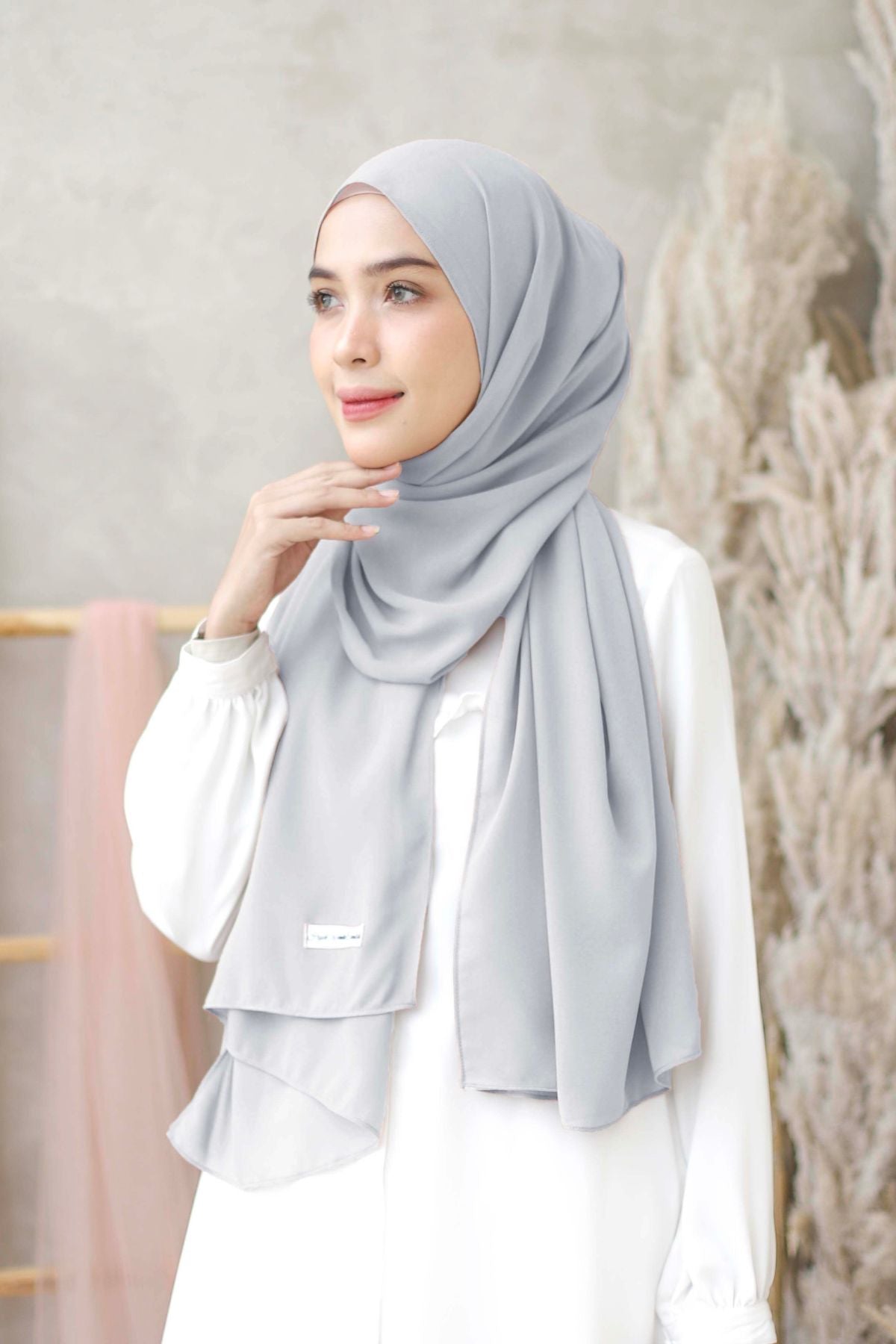 Pashmina Cyra - Lavender Grey