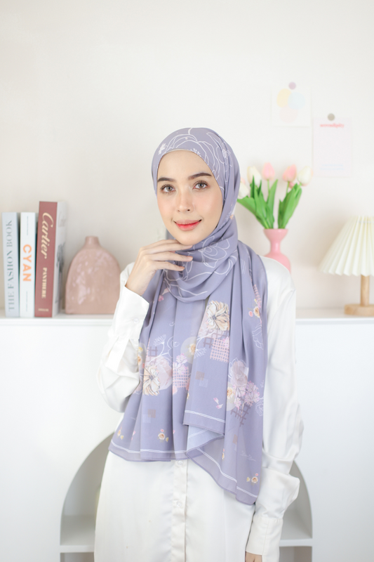 Mora - Pashmina Premium Ceruti - Grey - PM11.49