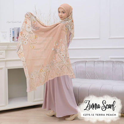 Zinnia - Scarf Square Premium Polycotton | Terra Peach - CZ73.12