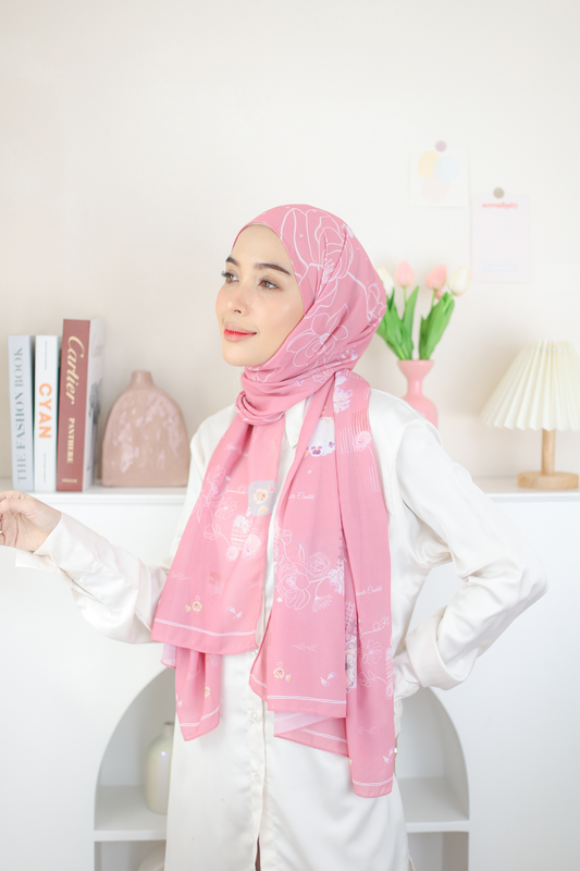 Mora - Pashmina Premium Ceruti - Pink - PM11.46