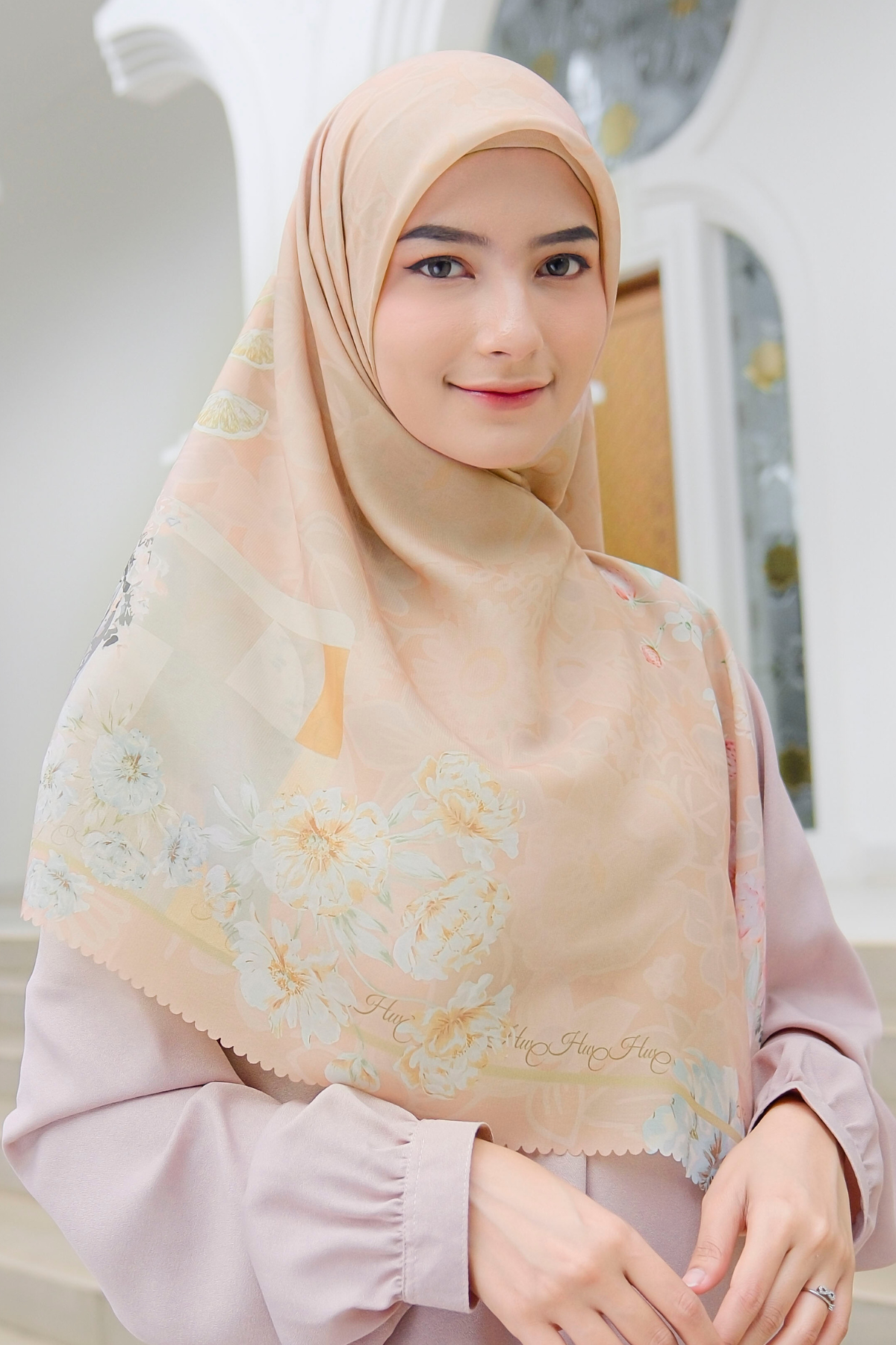 Camellia - Scarf Square Premium Polycotton XL - Marvelous Terra - CJ15.13