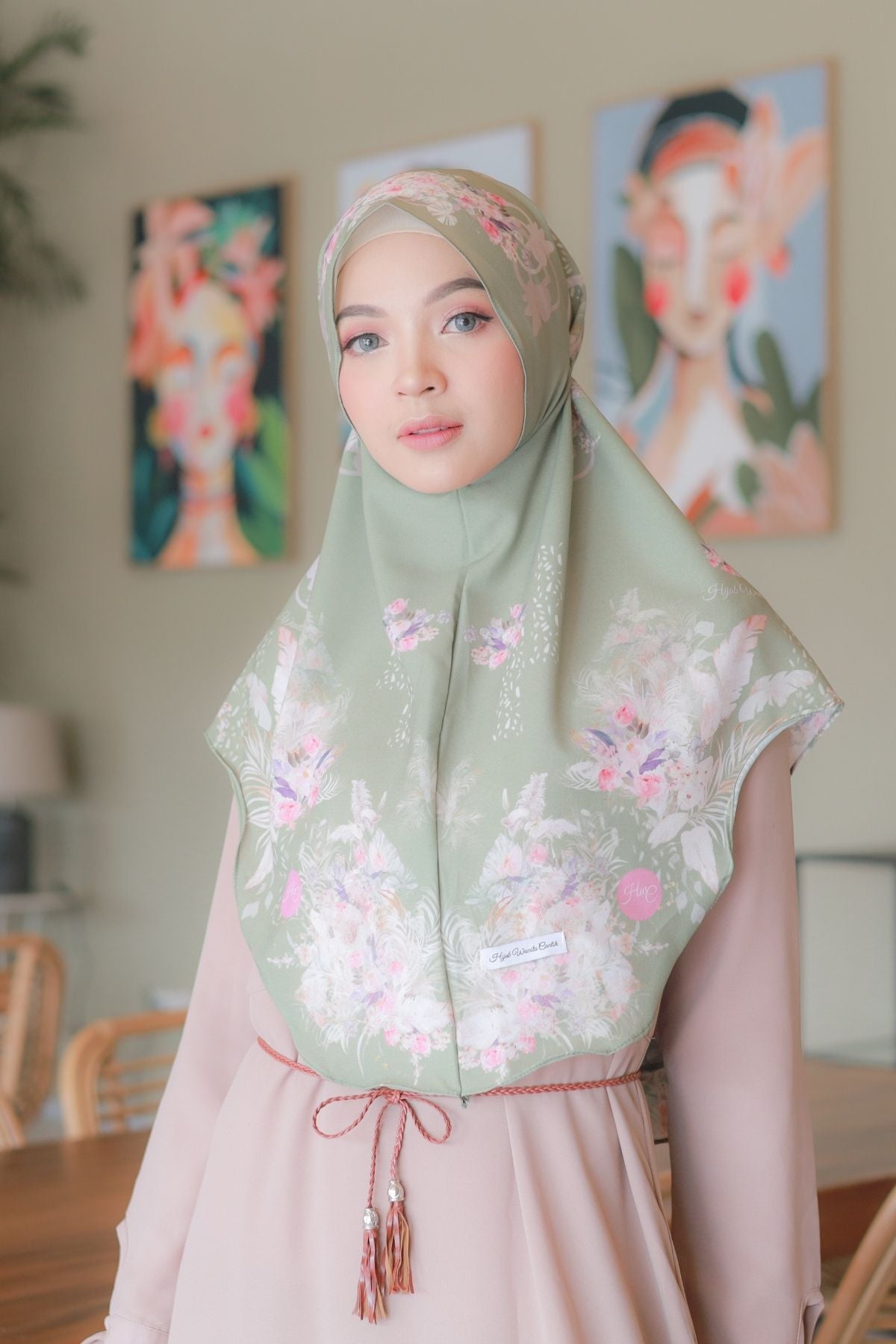 [ BUY 3 GET 1 FREE ] Emily - Instan Baiti - Pastel Olive - BM45.95