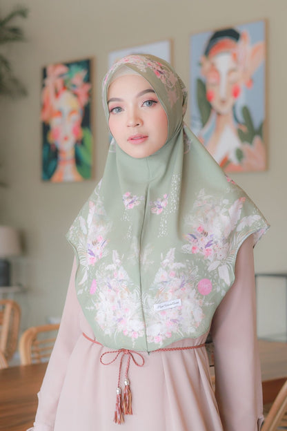 [ BUY 3 GET 1 FREE ] Emily - Instan Baiti - Pastel Olive - BM45.95