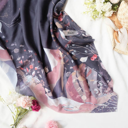 [ BUY 3 GET 1 FREE HIJAB ] Coconut Scarf Jumbo - JS93.1 Black
