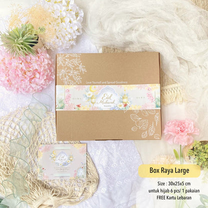 Mukena Flora - Mukena Katun | Cotton Daily Prayer Set - Blue