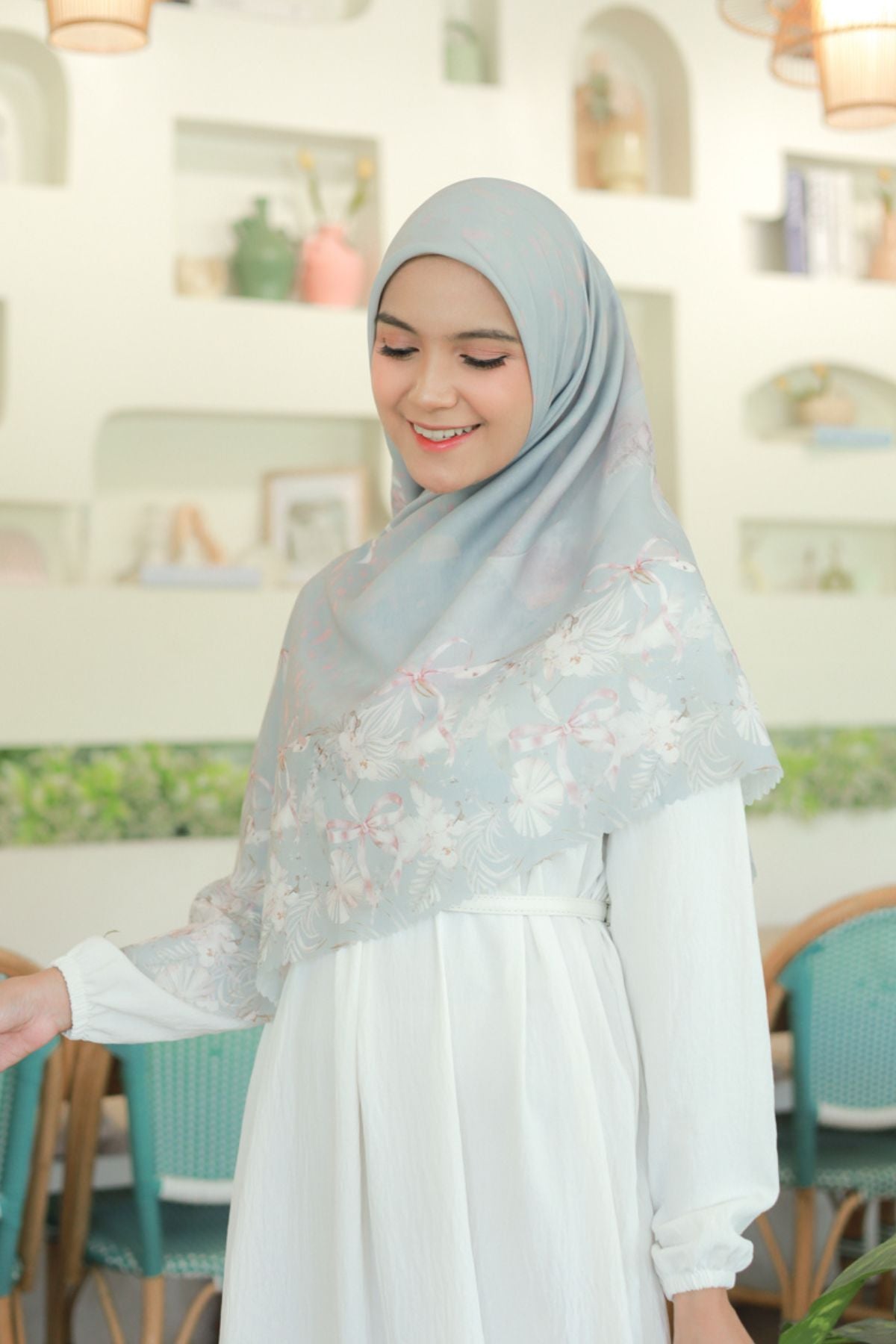 [ BUY 3 GET 1 FREE HIJAB ] Emily JUMBO - Scarf Square Premium Polycotton XL | COQUETTE DESERT - EB28.42
