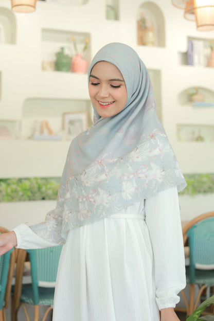[ BUY 3 GET 1 FREE HIJAB ] Emily JUMBO - Scarf Square Premium Polycotton XL | COQUETTE DESERT - EB28.42