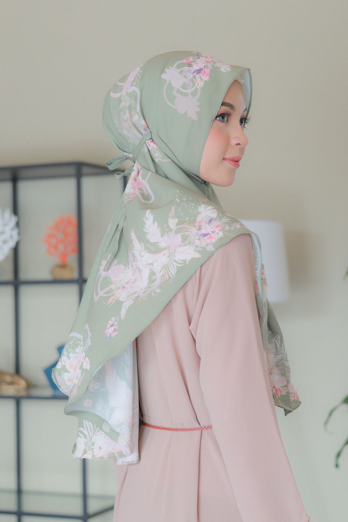 [ BUY 3 GET 1 FREE ] Emily - Instan Baiti - Pastel Olive - BM45.95